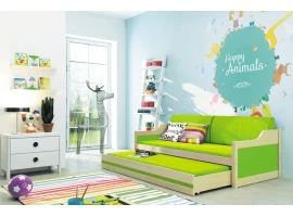 Кровать детская DAWID сосна c матрасами