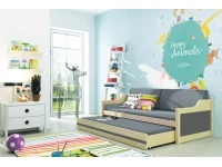 Кровать детская DAWID сосна c матрасами pilt 7