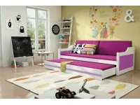 Кровать детская DAWID белый c матрасами pilt 6