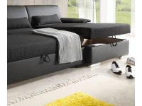 Угловой диван-кровать ANTARA SMART черный pilt 6