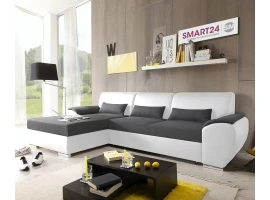 Угловой диван-кровать ANTARA SMART белый/серый