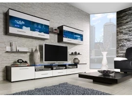 Sektsioon CAMA I valge kõrgläige/matt wenge