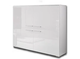 Комод COMO белый высокий глянец/белый матовый