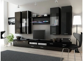 Sektsioon DREAM II must kõrgläige/matt must