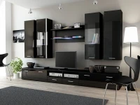 Sektsioon DREAM II must kõrgläige/matt must pilt 2