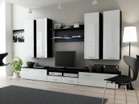 Sektsioon DREAM III valge kõrgläige/matt must pilt 2