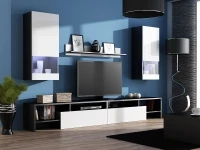 Sektsioon EGO valge kõrgläige/matt must pilt 2