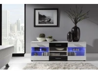 Kummut LOGO I valge kõrgläige/matt valge ja matt must pilt 2