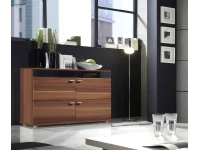 Комод LOGO II черный высокий глянец/слива матовый pilt 2