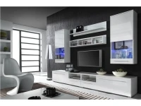 Sektsioon LUNA valge kõrgläige/matt valge pilt 2