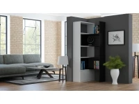 Полка PACO белый матовый/черный матовый pilt 3