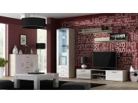 Sektsioon SOHO II valge kõrgläige/tamm sonoma pilt 2