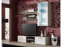 Sektsioon SOHO V valge kõrgläige/tamm sonoma pilt 2