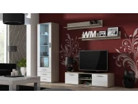 Sektsioon SOHO VII valge kõrgläige/tamm sonoma pilt 2