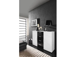 Kummut UNI valge ja must kõrgläige/matt valge