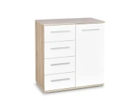 Комод LIMA KM-2 сонома и белый pilt 2