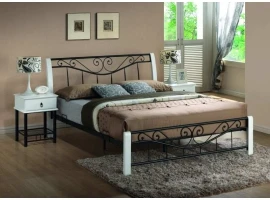 Кровать 160x200 PARMA 160 черно - белая