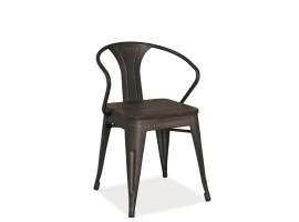 Стул ALVA сталь и дерево