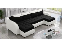 Угловой диван-кровать PIREUS BIS черно-белый pilt 2