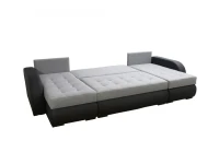 Угловой диван-кровать PIREUS BIS черно-белый pilt 3