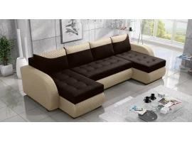 Угловой диван-кровать PIREUS BIS коричнево-бежевый