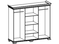 Шкаф для одежды KORA KS2 pilt 7