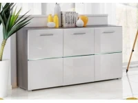 Комод BLADE 2 белый и титан pilt 2