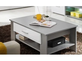 Журнальный стол BLADE 2 белый и титан