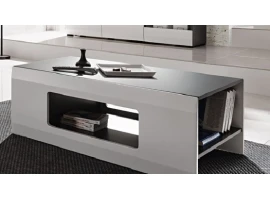 Журнальный стол CLIF графит и белый