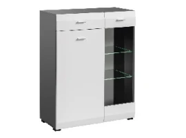 Комод CLIF GL графит и белый