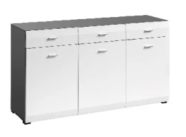 Комод CLIF SB графит и белый