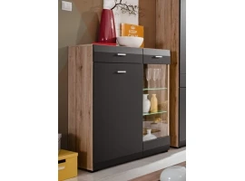 Комод CLIF GL графит и сан ремо