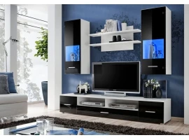 Секция RENO белый и черный глянец