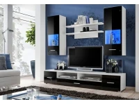 Секция RENO белый и черный глянец pilt 2