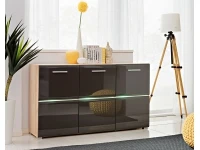 Комод BLADE 2 бук иконик и лава глянец pilt 2