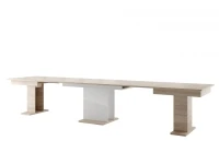 Pikendatav laud STARS 06 valge läige - tamm sonoma pilt 5