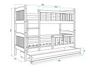 Кровать двухъярусная KUBUS BUNK pilt 7