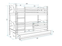 Кровать двухъярусная MIKO BUNK pilt 6
