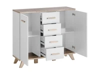 Комод LEGG 2 2D4S белый pilt 3