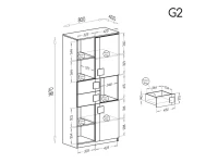 Шкаф с полками GUMI 02 pilt 5
