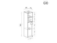 Шкаф с полками GUMI 10 pilt 4