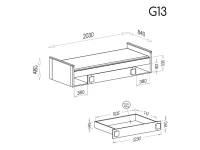 Кровать 80х195 GUMI 13 pilt 6