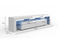 TV-alus TV 190 valge pilt 4