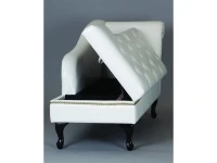 Скамейка 8933 с ящиком белая pilt 5