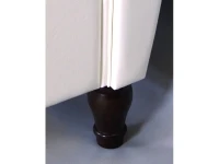 Кровать 180x200 LINCOLN белая эко-кожа pilt 4