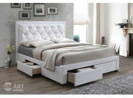 Voodi 160x200 ENGLAND valge econahk