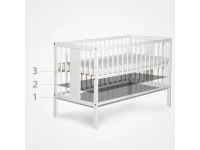 Детская кроватка SOFIE белая pilt 4