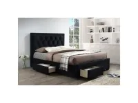 Кровать 160x200 ENGLAND черный pilt 2