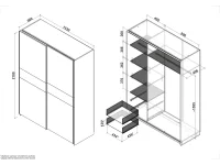 Liugustega kapp LIMA S-1 valge pilt 3
