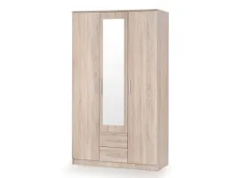 Riidekapp LIMA S-3 sonoma peegliga